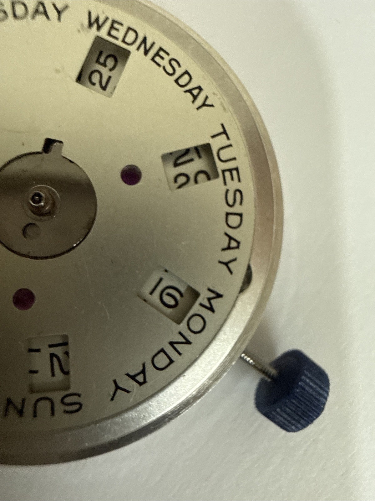 GENUINE Rolex 1556 Non Quick Set Complete Movement Perfect Working Condition