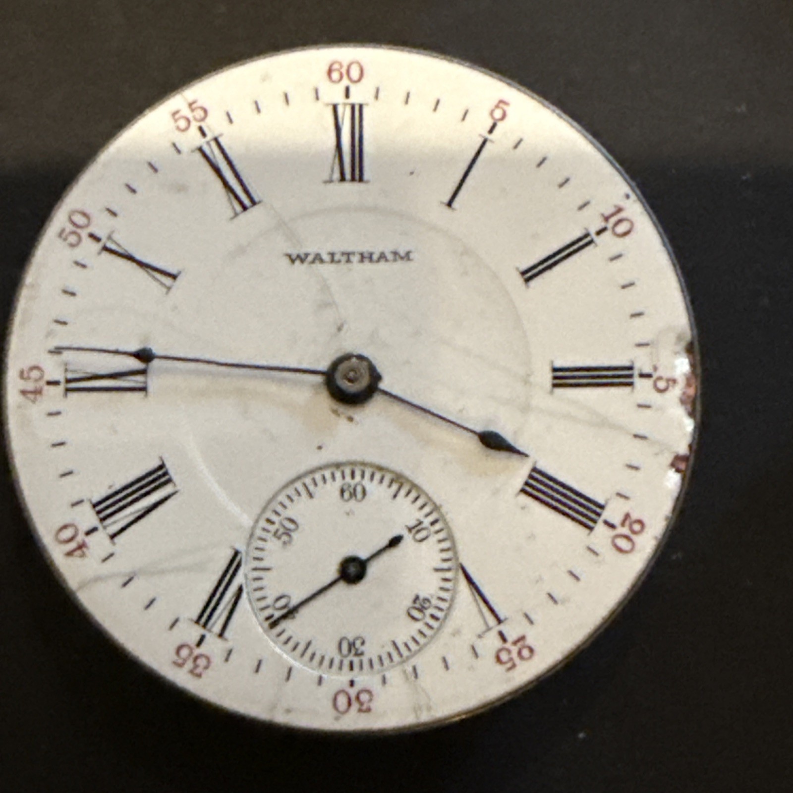 5 Antique Pocket Watch Movements Parts Elgin Waltham+