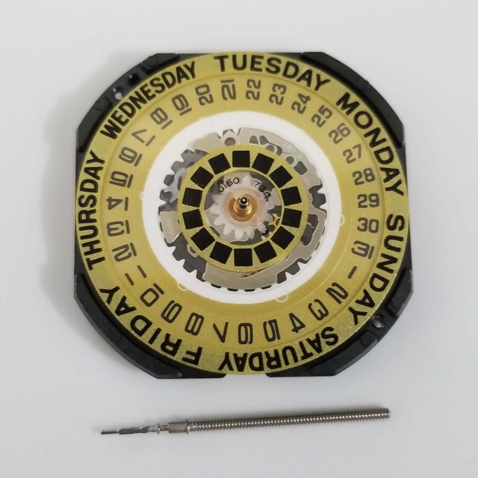 Quartz Watch Replacement Movement Date Wide Day Watches For VX44E 11½ ‴
