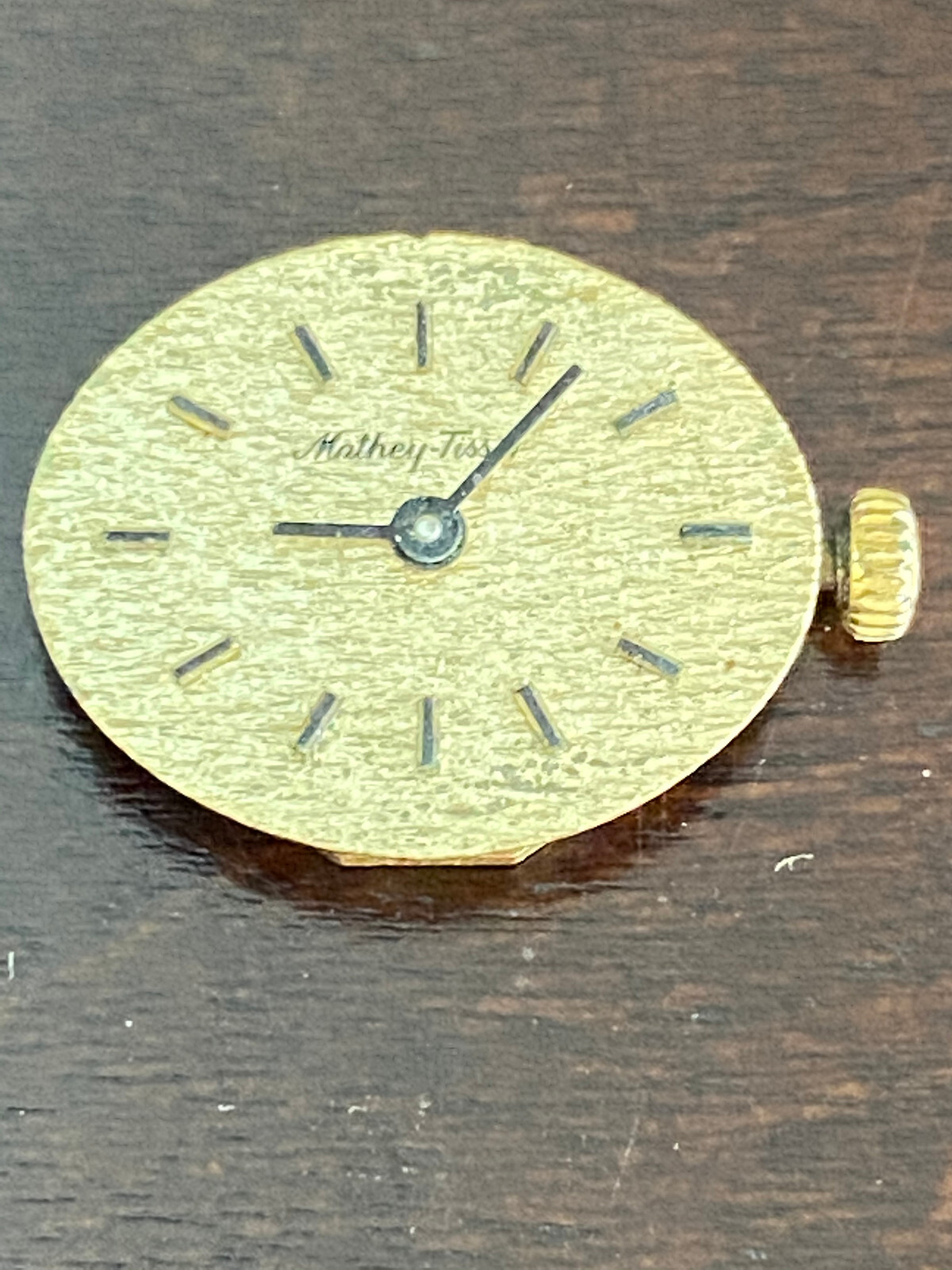 VINTAGE LADIES MATHEY TISSOT WRIST WATCH MOVEMENT, CAL. 722, KEEPING TIME, 17J