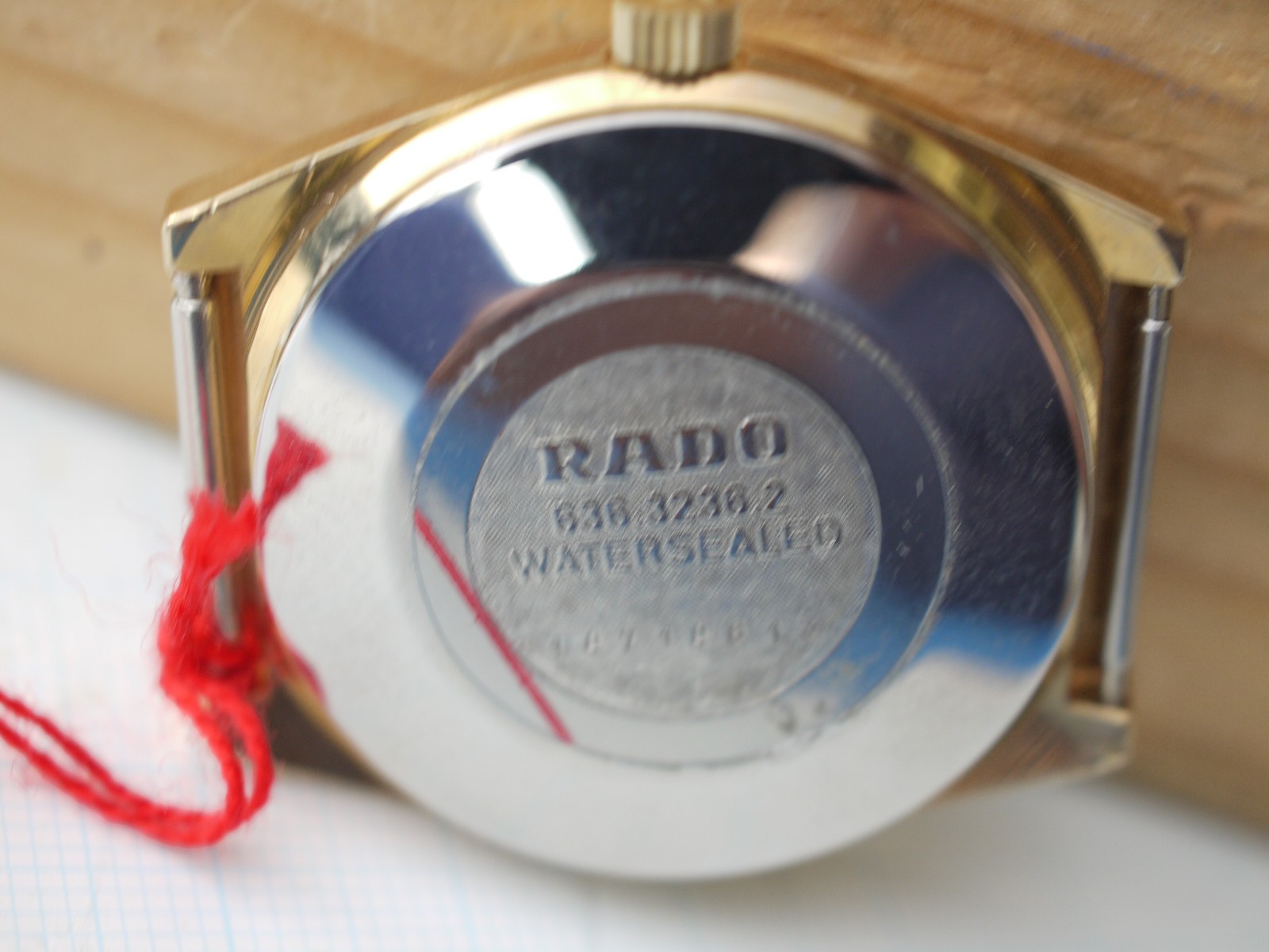 Rado Voyager Automatic watch ref.636.3236.2 Gold Plated 34 x 38mm CASE