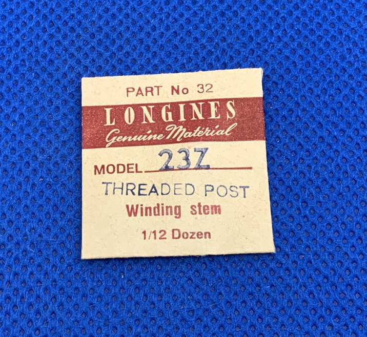 Longines 23Z Part #963 Male Threaded Post. Sealed. New Old Stock. 34-43 L