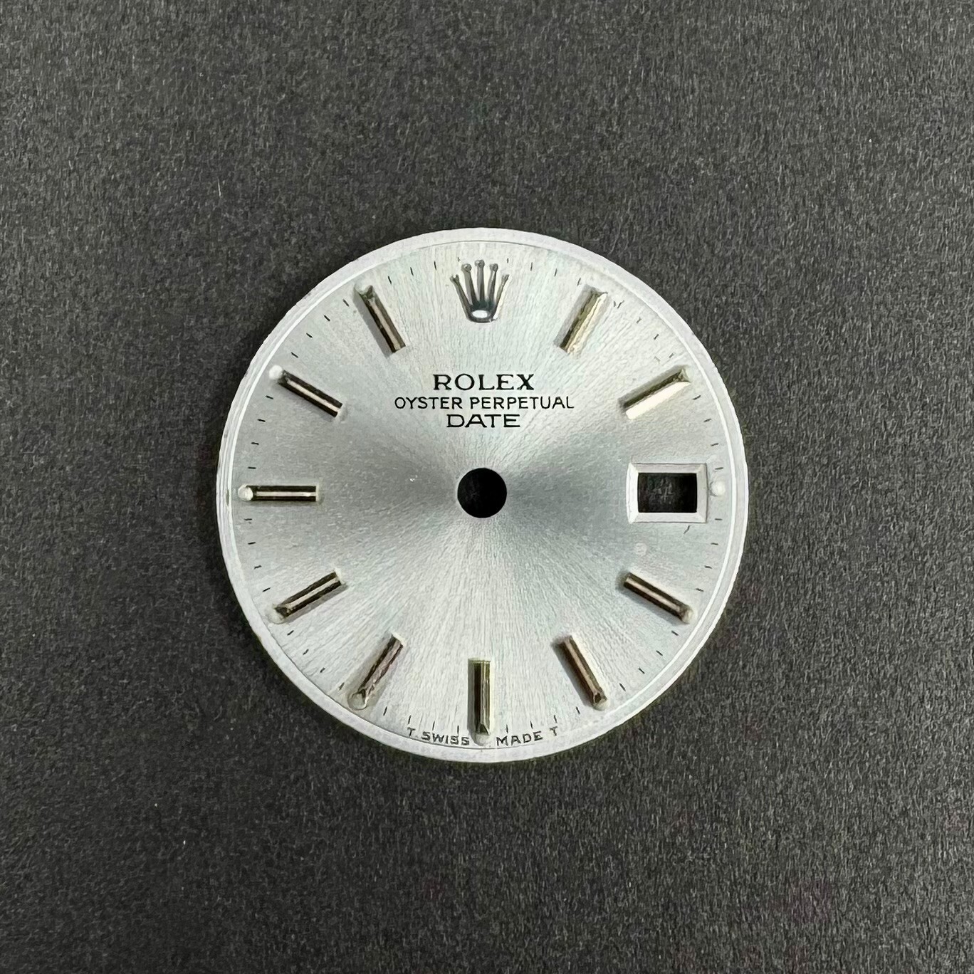 AUTHENTIC ROLEX OEM 26MM DATE SILVER DIAL WHITE GOLD INDEX 69179 LADIES