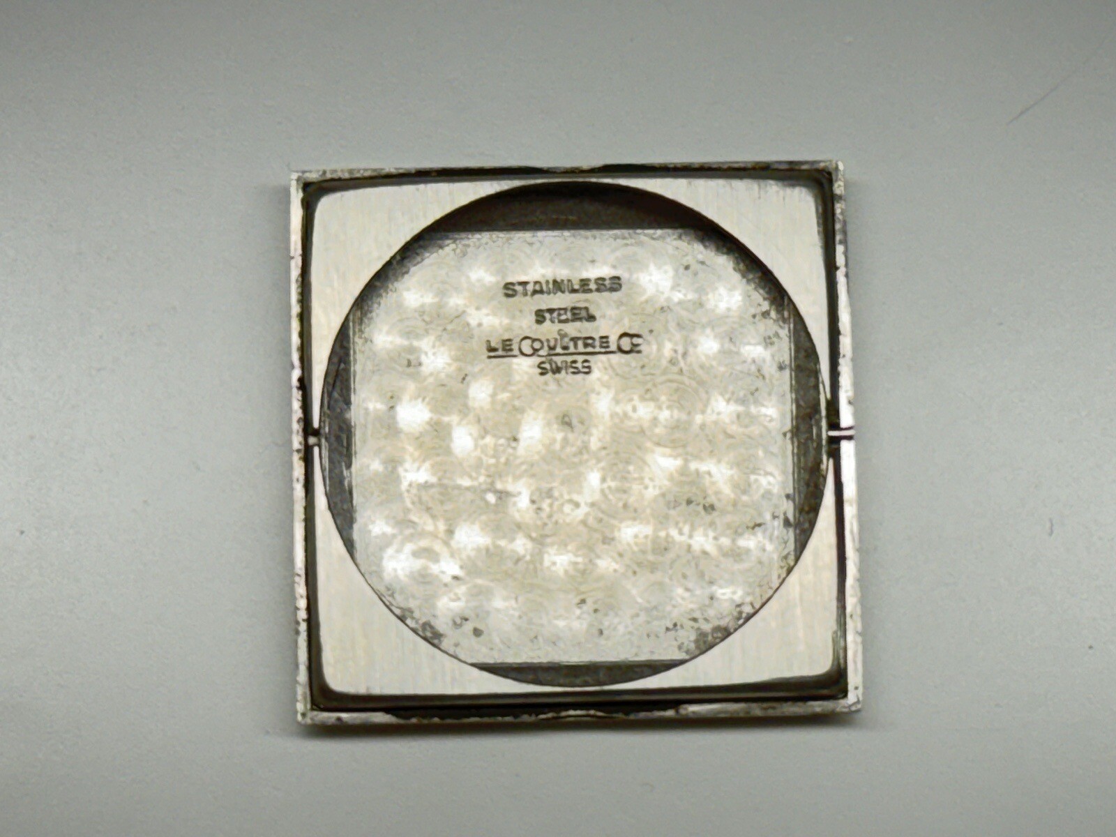 lecoultre stainless steel watch case back only
