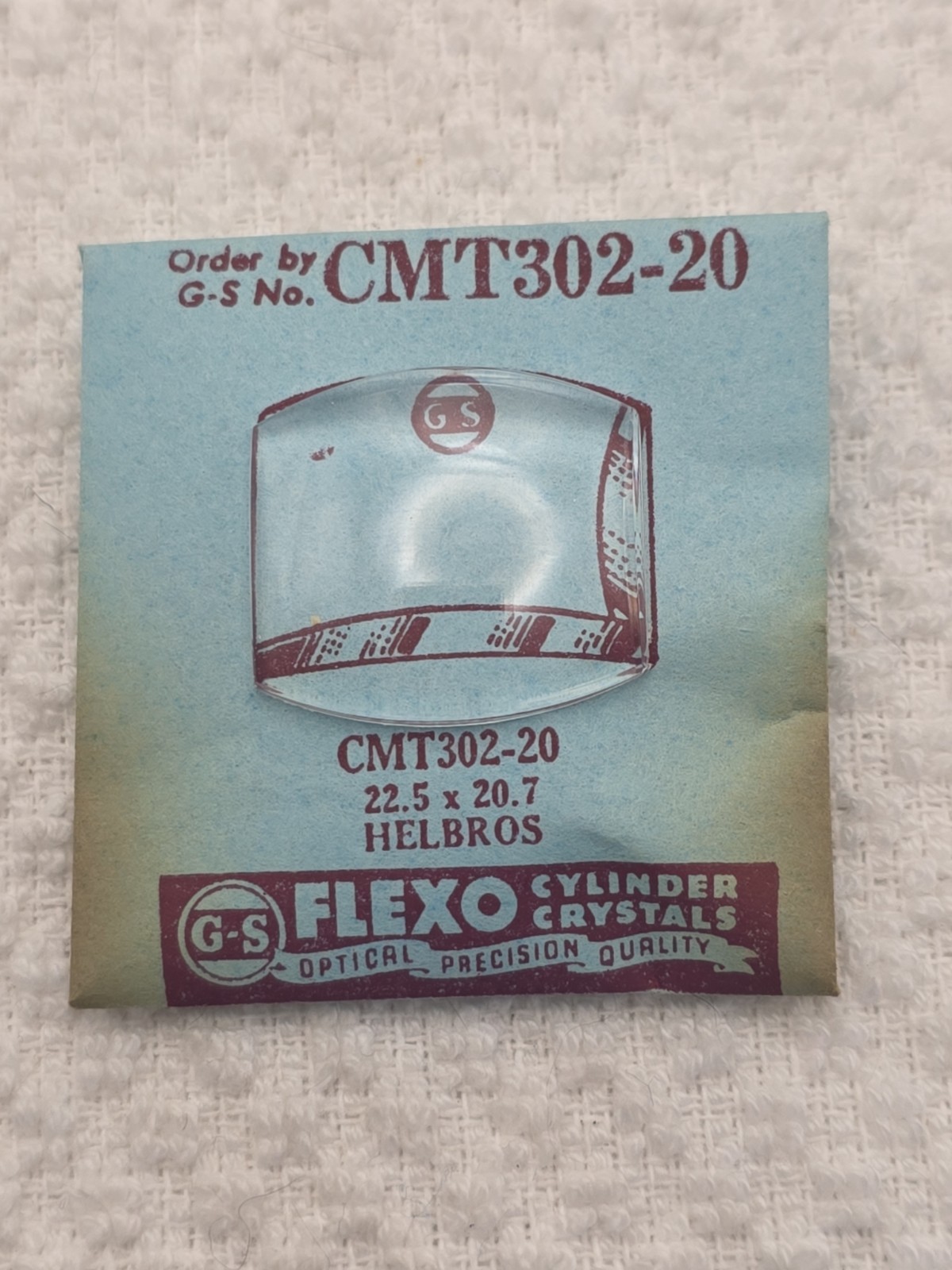 G-S Watch Crystal CMT302-20 Helbros 22.5X20.7