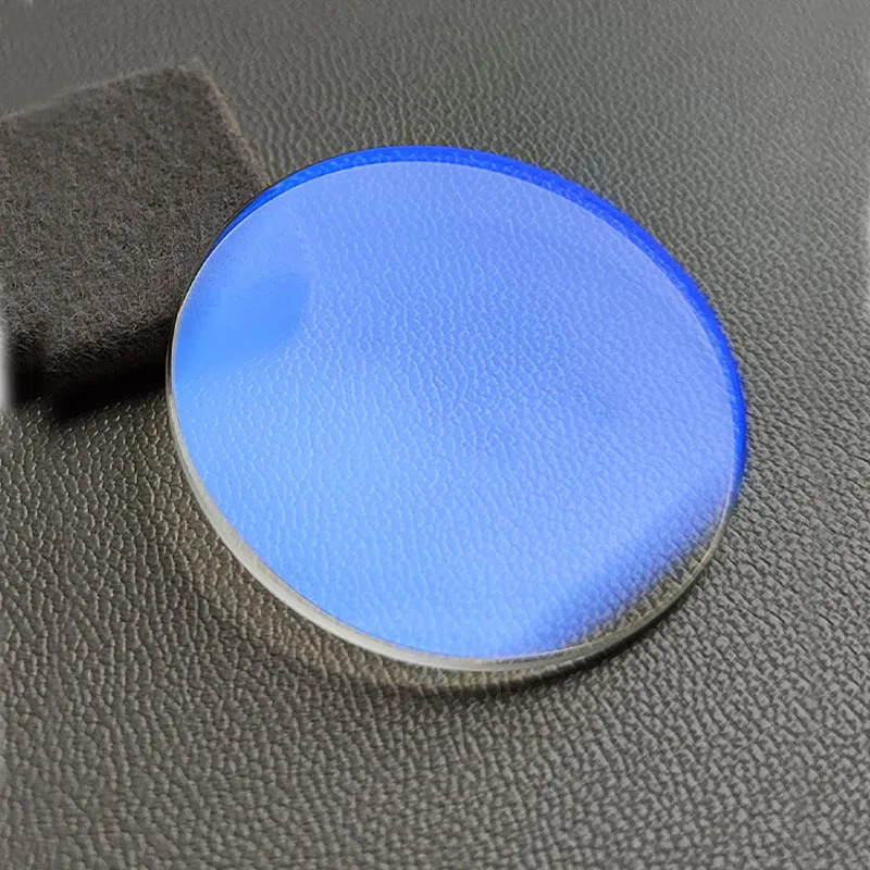 Flat 1.2mm Blue AR Coated Watch Crystal Diameter 28 to 38.5mm Round Mineral Lens