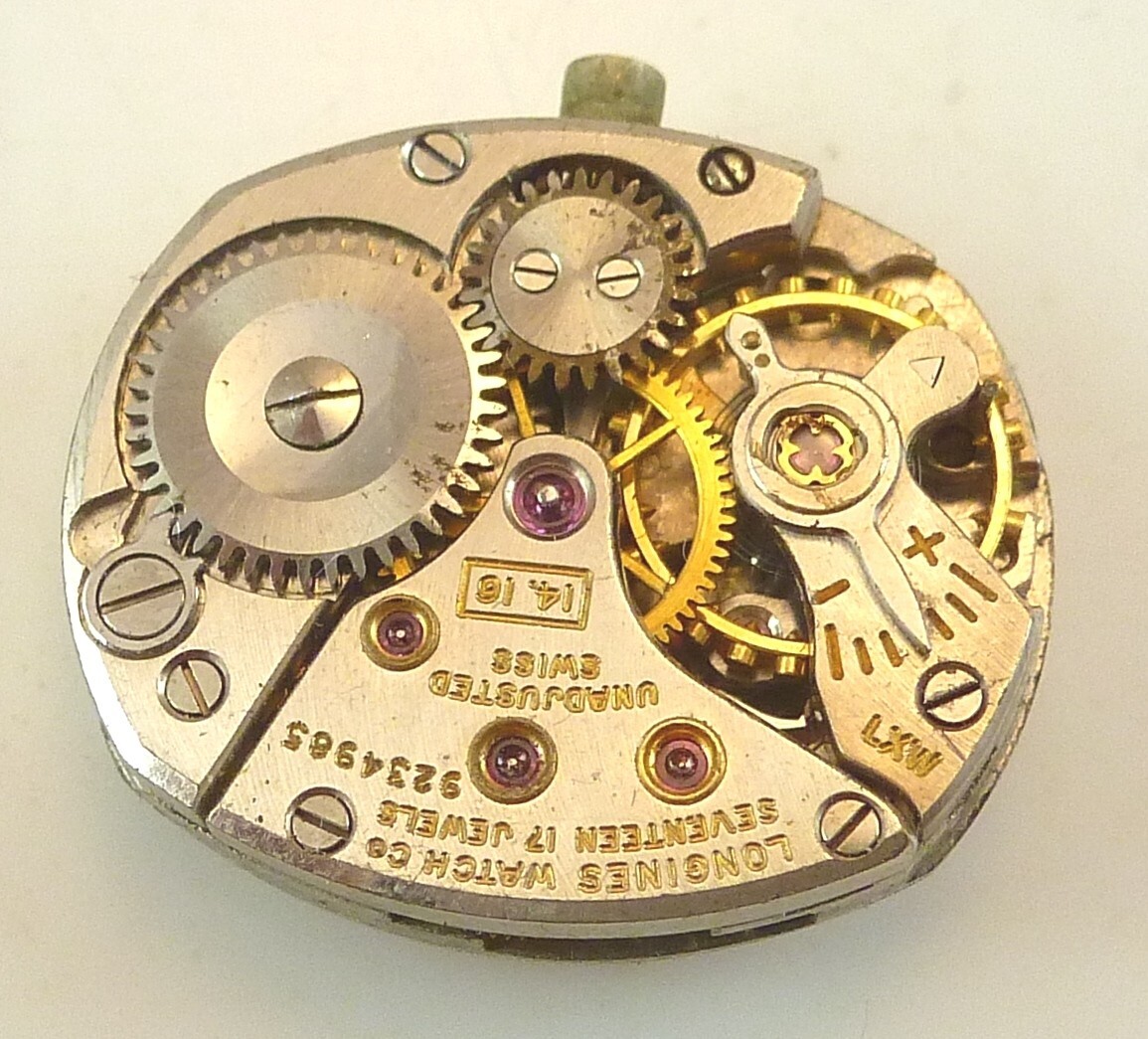 Vintage Longines 14.16 LDS Wristwatch Movement – Parts / Repair Good Balance