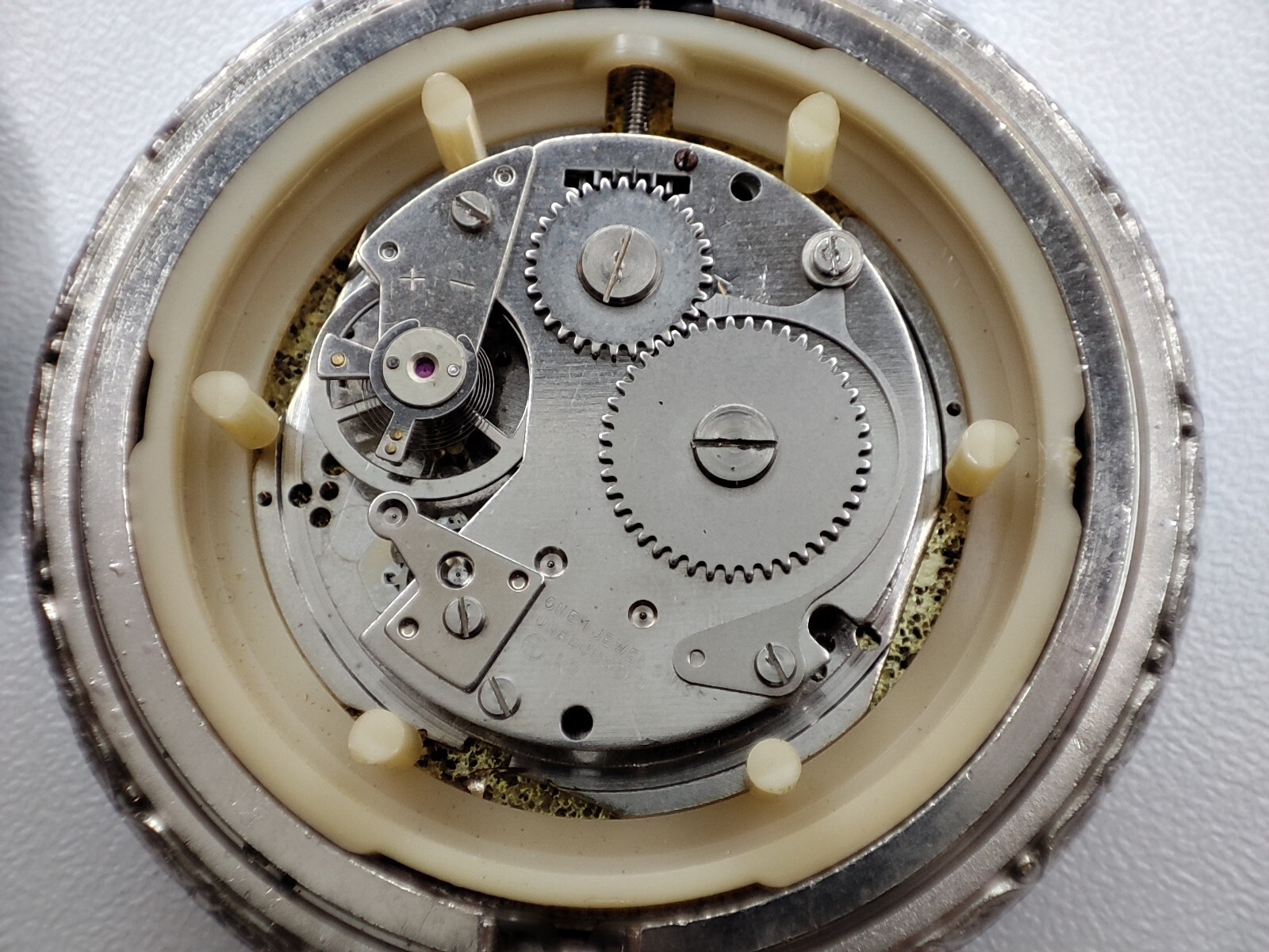 plowing horses working in the field pocket Watch 420 movement 48.7 mm for parts