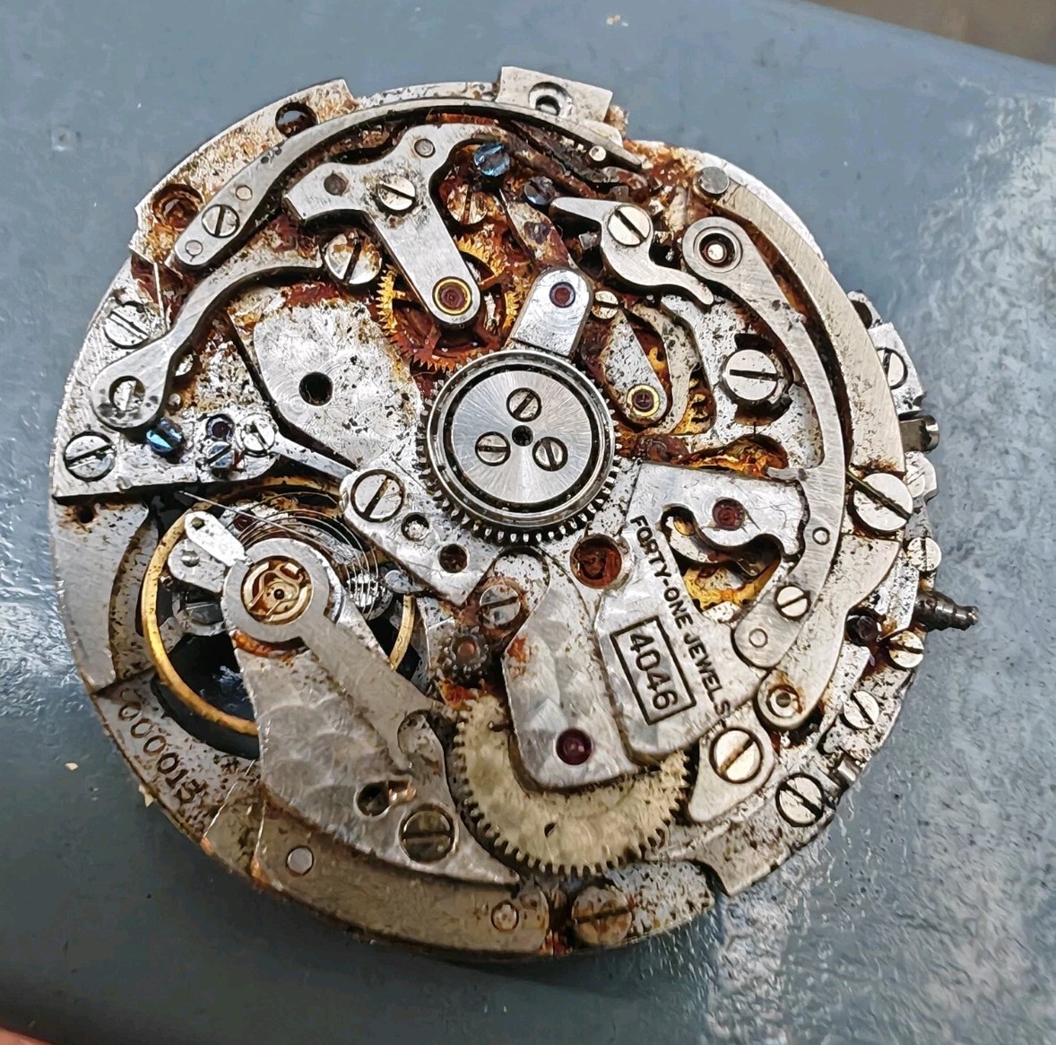 Zenith El Primero 4046 MOVEMENT INCOMPLETE chronograph parts repair project