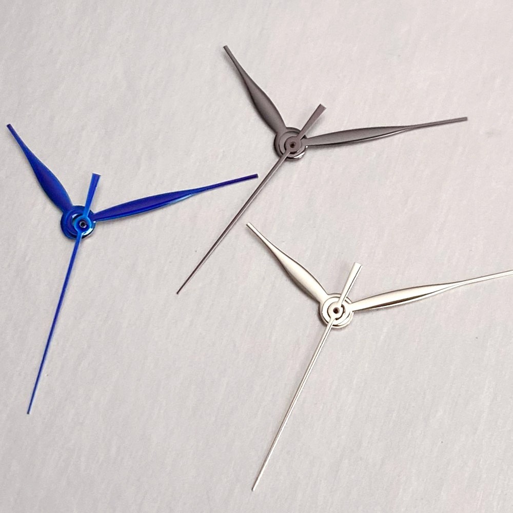 Silver Blue Watch Hand Needles Steel fit NH35 NH36 PT5000 SW200 Miyota Movement