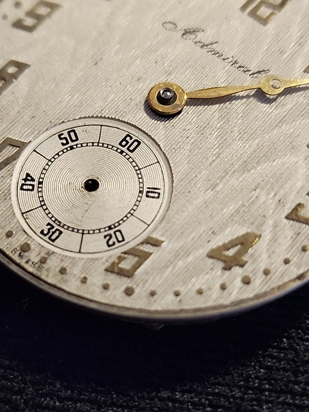 Vintage Admiral Tacy Watch Co. 6 Jewels 2 Adjustments Swiss Pocket movement