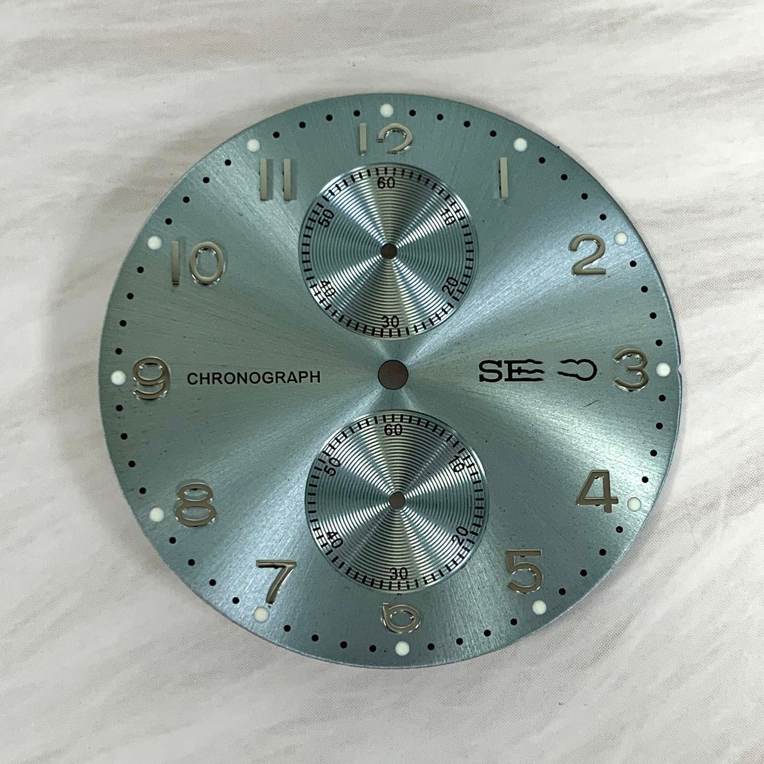 41mm Stainless Watch Case 34.6mm Watch Dial For Vk61 Movement Replacement Parts