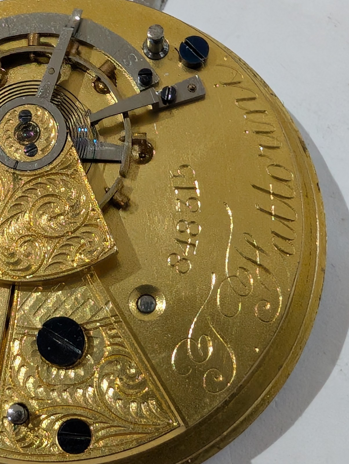 T Fattorini Pocket Watch Movement (Spares/Repairs)