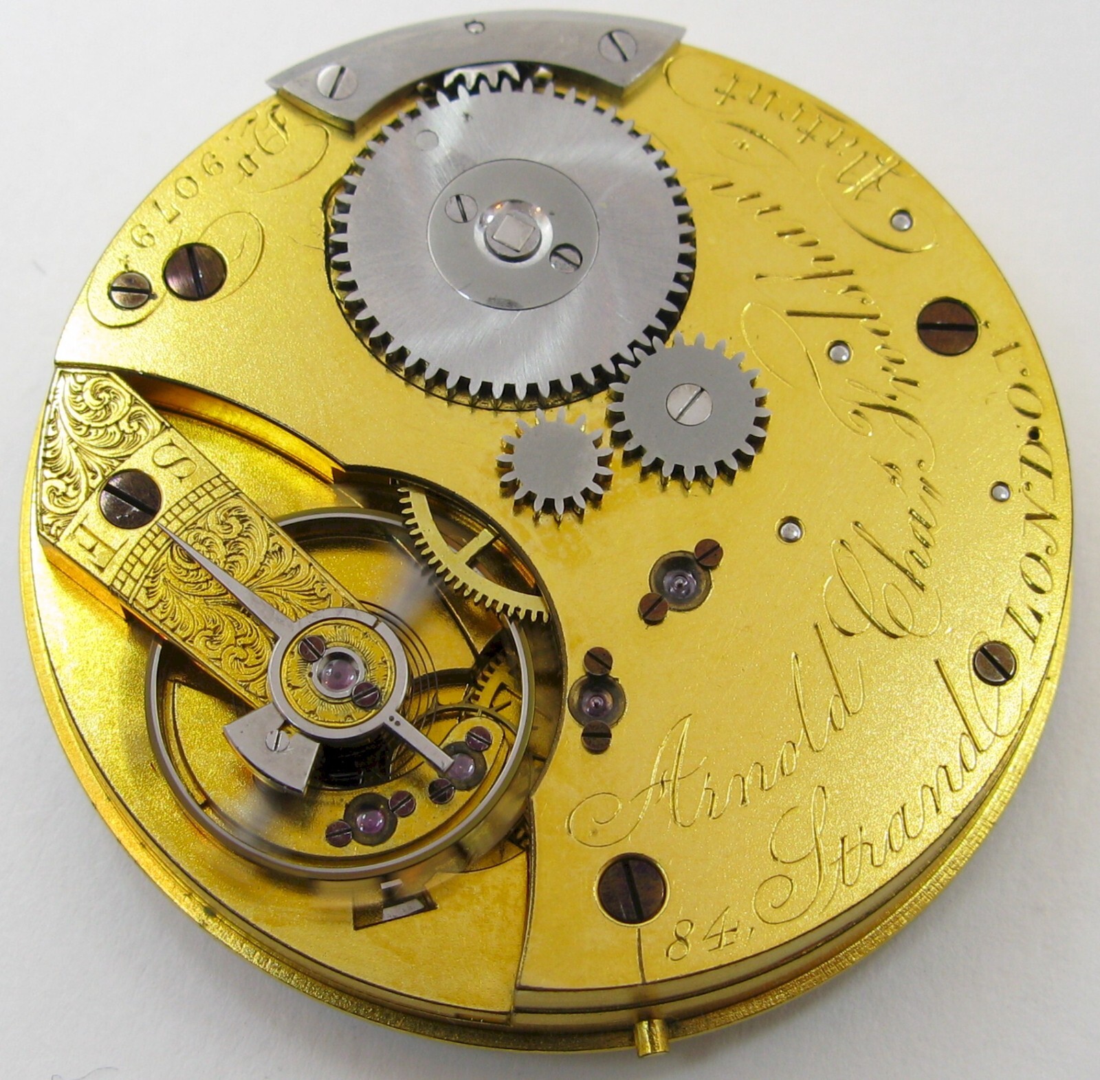 Pocket Watch 9079 Movement Arnold C. Frodsham 84 Strand London fit hunting case