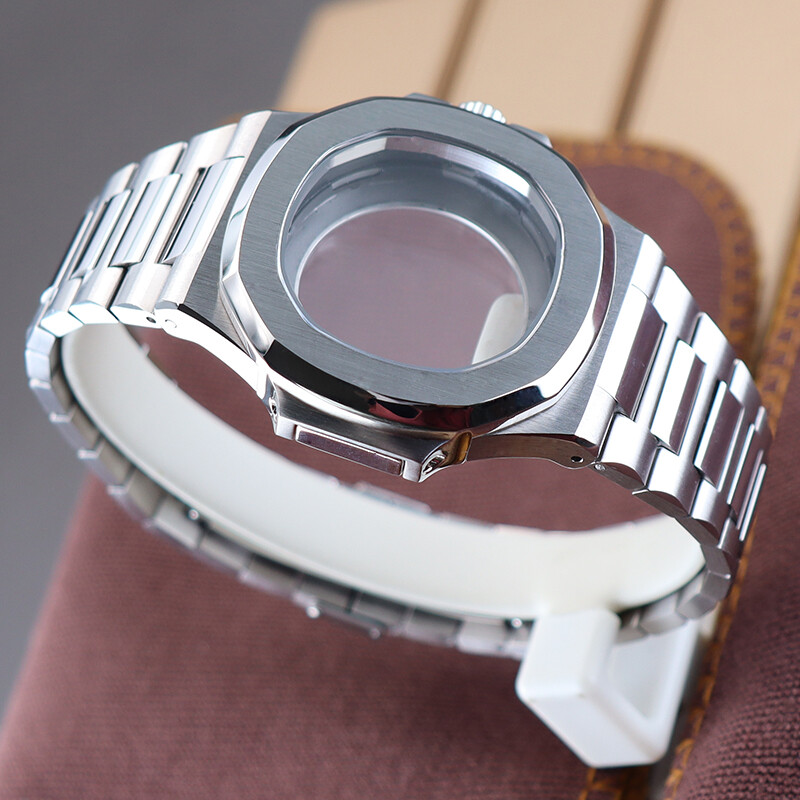 39.5mm Watch Case And Strap PVD electroplating For Seiko Nh35 Nh36 Nh38 Movement