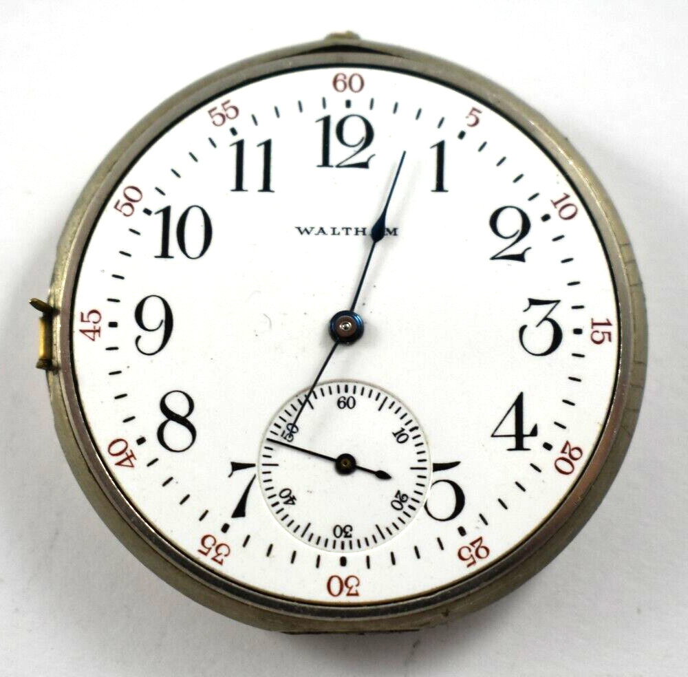 Vintage Waltham Grade 225 12s 17J OF Pocket Watch Movement lot.wc