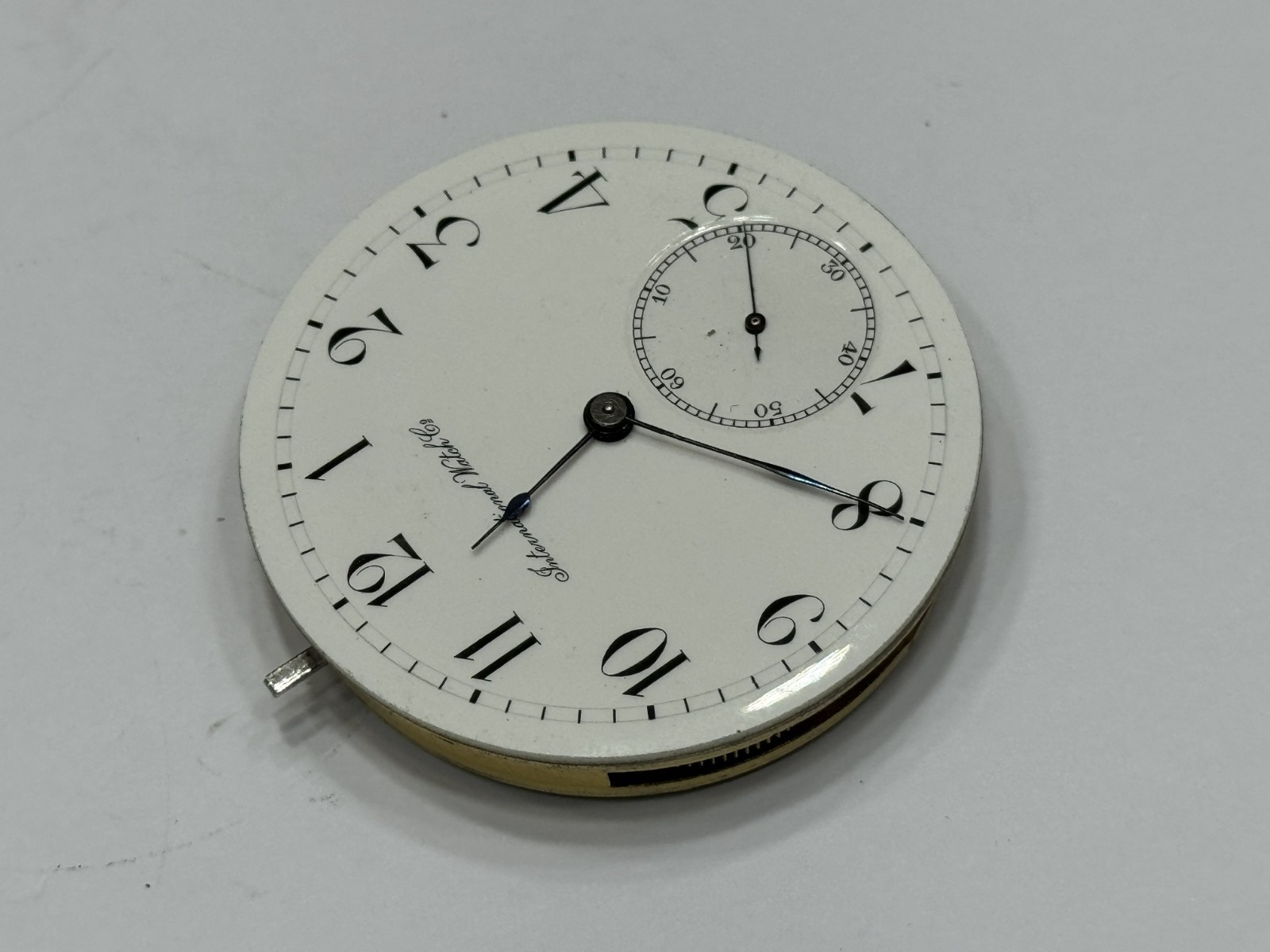 IWC International Watch Co Pocket Movement Manual Cal.52 Swiss 43.5mm Running