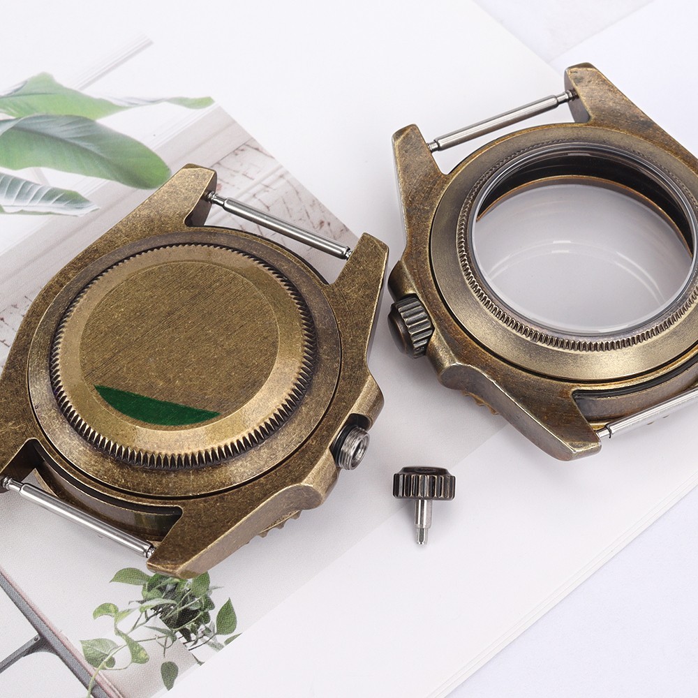 Diving 40mm Luxury Vintage Watch Cases Steel Sapphire 10ATM For Seiko NH35 NH38