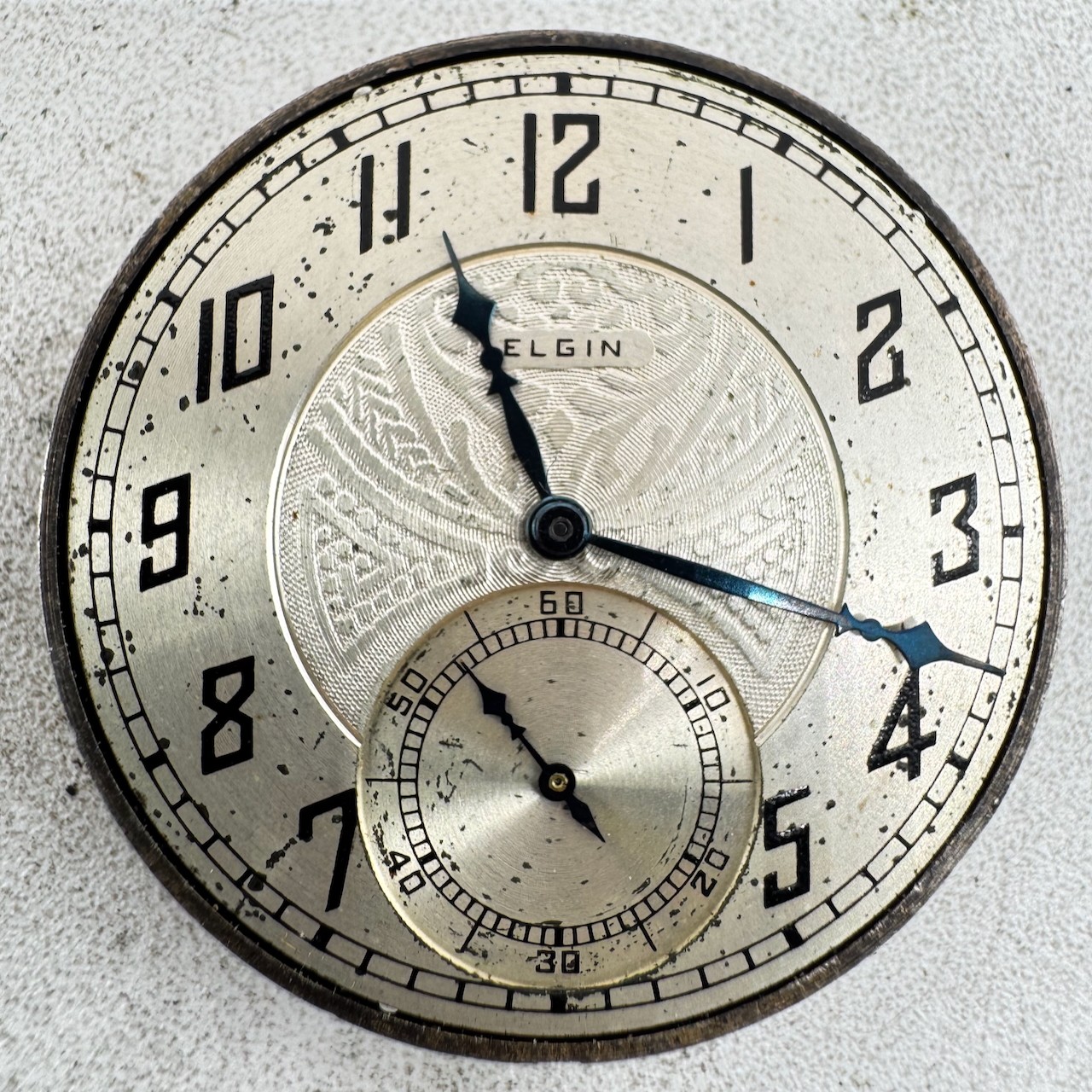 Vintage 12s 1928 Elgin 15 Jewel Mechanical Pocket Watch Movement 315 USA
