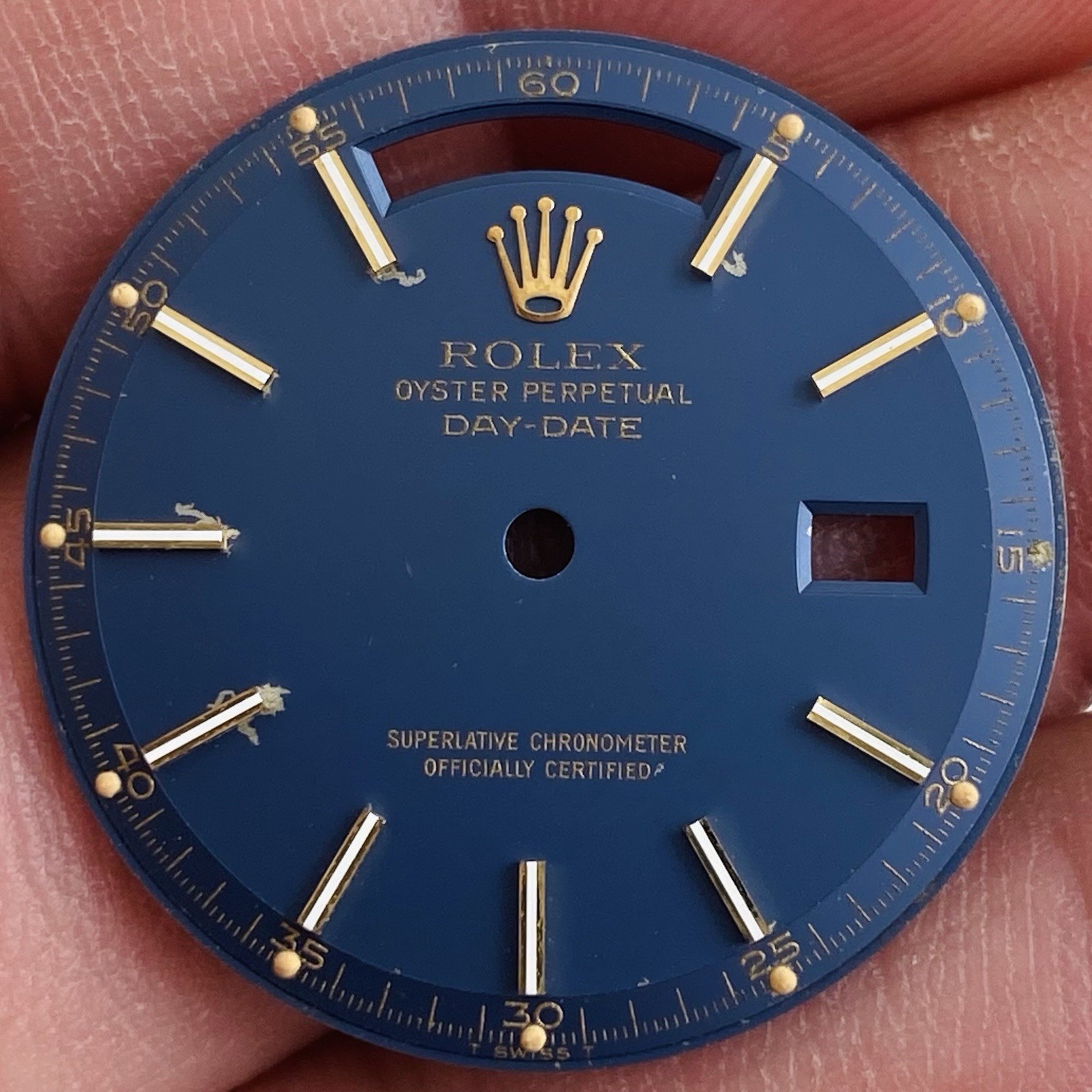 Rolex Pie Pan Blue Dial For Day-Date 36mm Model Ref 1802 | 1803 | 1804 | 1807