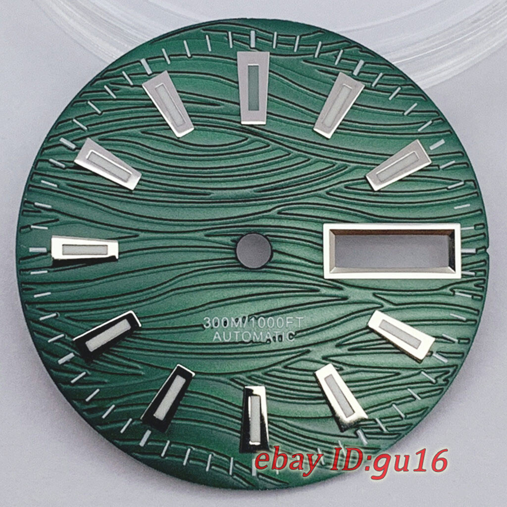 29mm Sterile green luminous Gray blue black green dial fit NH36 NH36A Movement