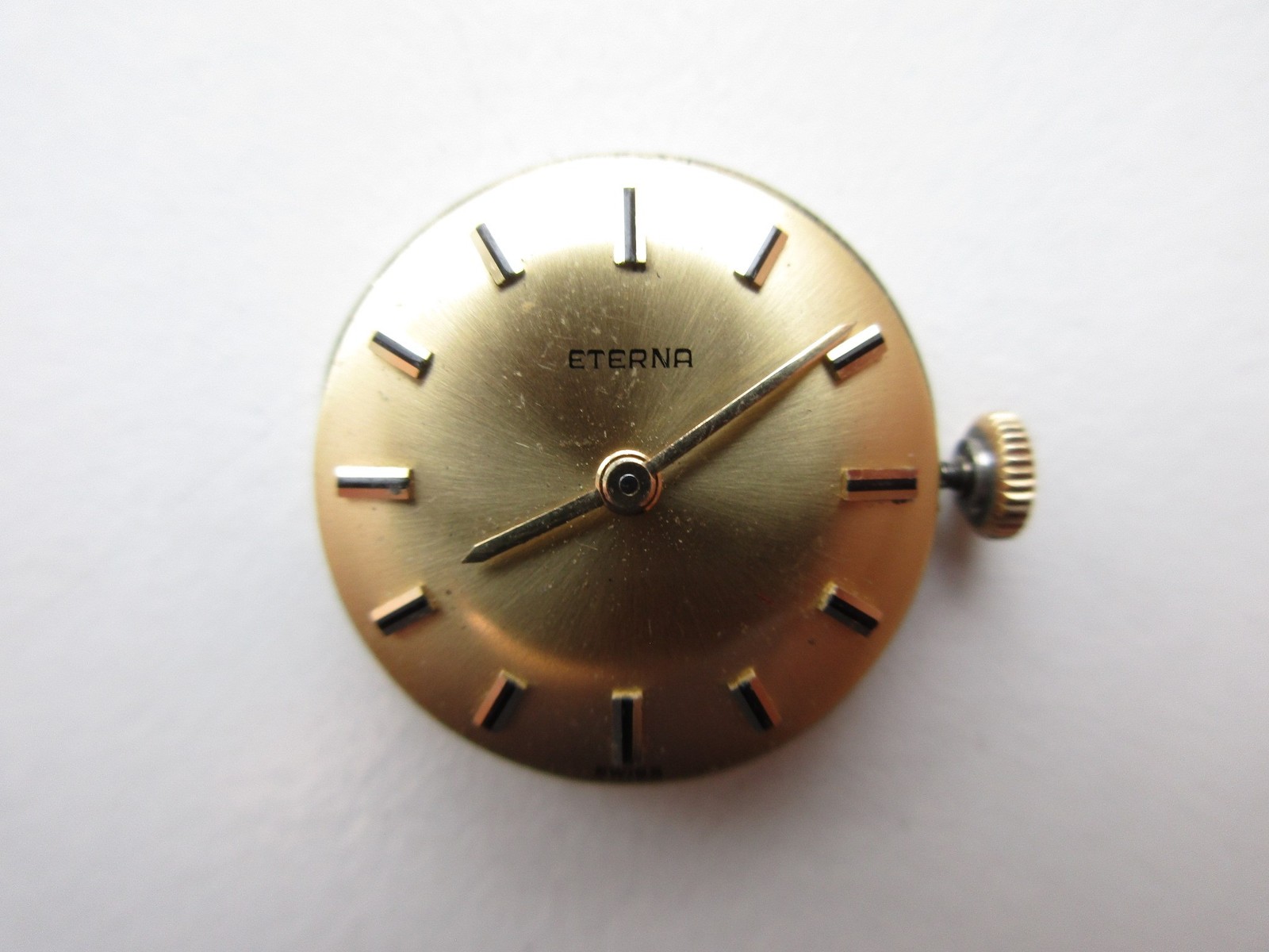 Eterna cal. 1418U Swiss vintage watch movement – running