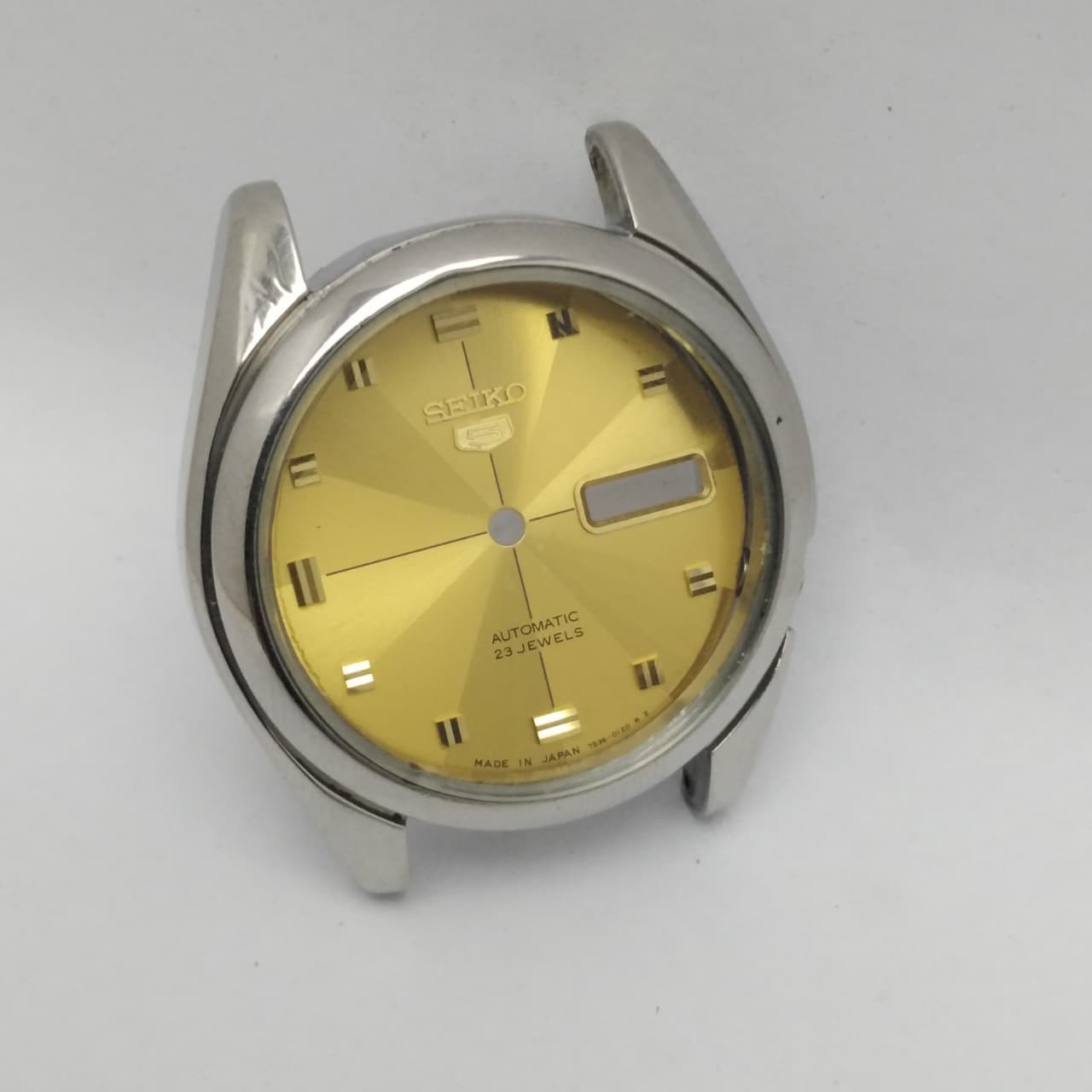 Seiko 5 Automatic 7S36-00X0 Japan Men’s Watch Case and Dial Only For Parts