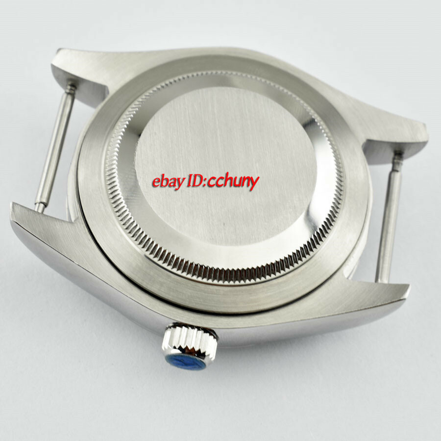 40mm 316L steel silver Watch Case fit ETA 2836 Miyota 8205 8215 821A movement