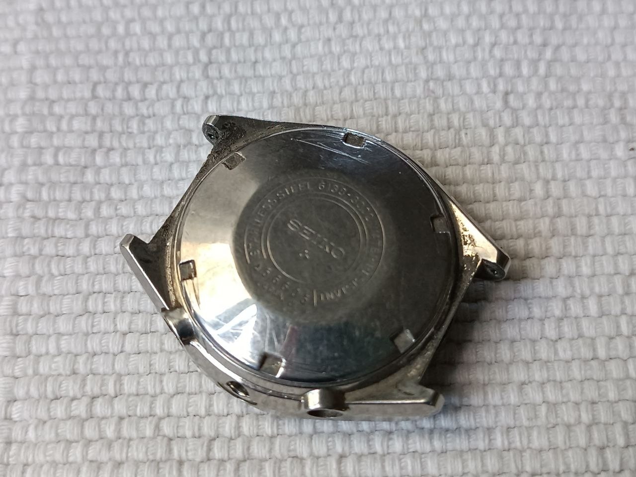 VINTAGE 42MM SEIKO JUMBO REF 6138-3002 ORIGINAL CASE AND INNER RING REPLACEMENT