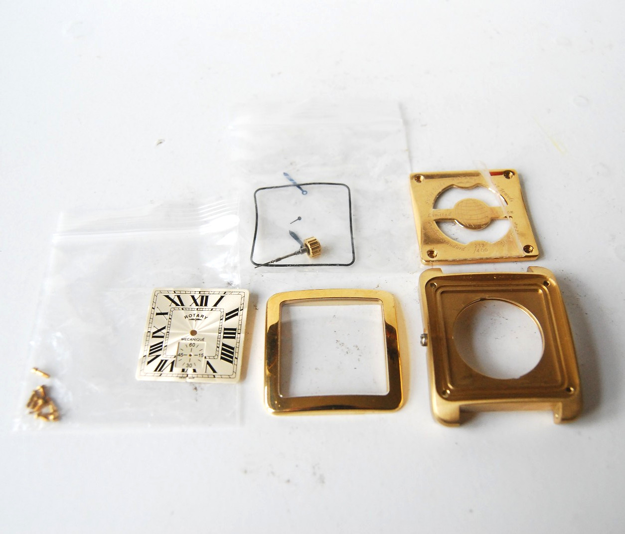 UNUSED ROTARY MECANIQUE LIMITED EDITION 232/400 – ALL PARTS -EX MOVEMENT & STRAP