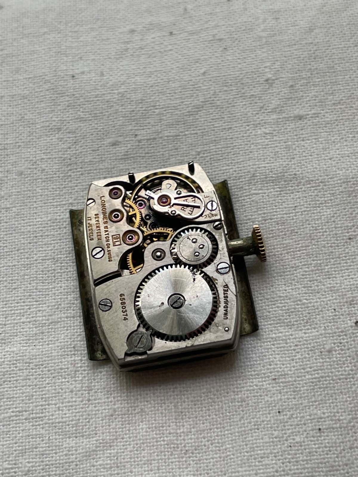 Longines 9L – movement for mens watch RUNS, lot 1806