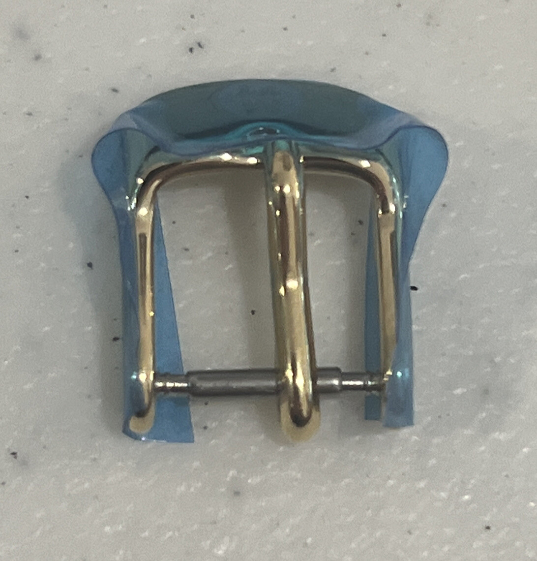 Michele Watch Buckle 10mm Yellow Gold Plated / Steel Authentic New