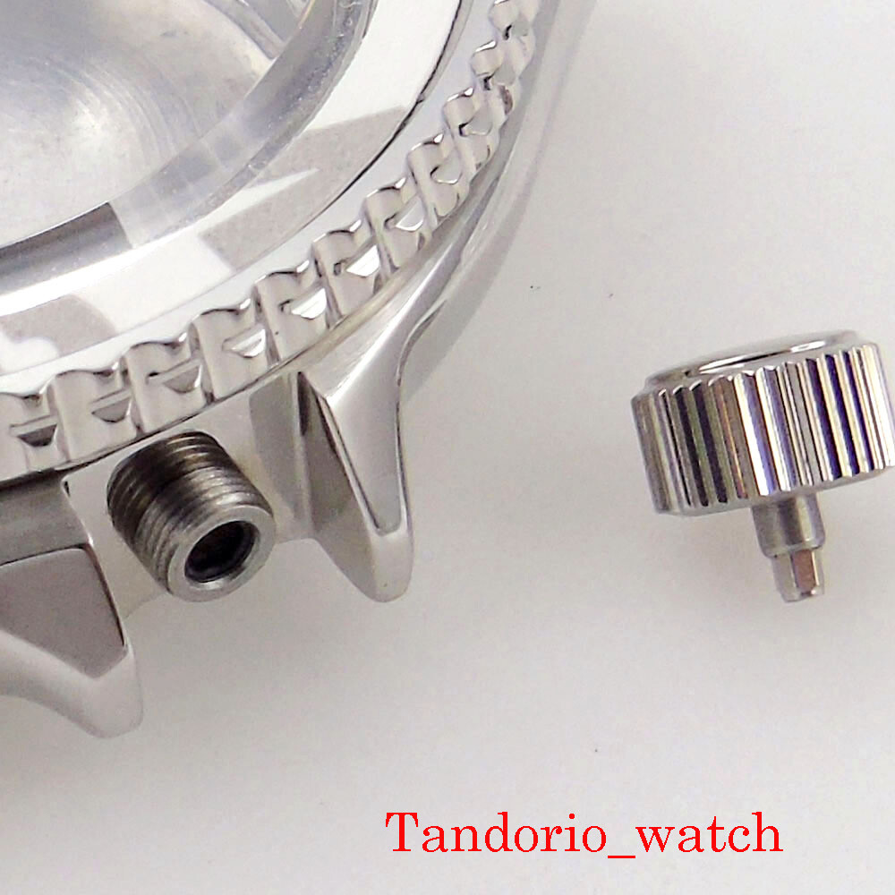 42mm Fit NH35A NH36A SKX007 Watch Case Sapphire Glass Fit 3.8 Crown Blue Chapter