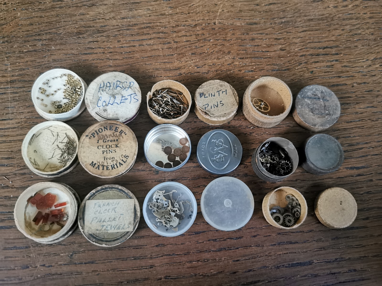 Pocket Watch Parts, Bouchons, Bolt Springs, Wheels Etc Watchmaker #T231