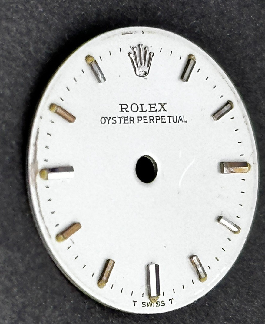Vintage Rolex Ladies Oyster Perpetual Watch Dial For 24mm Rolex No Date