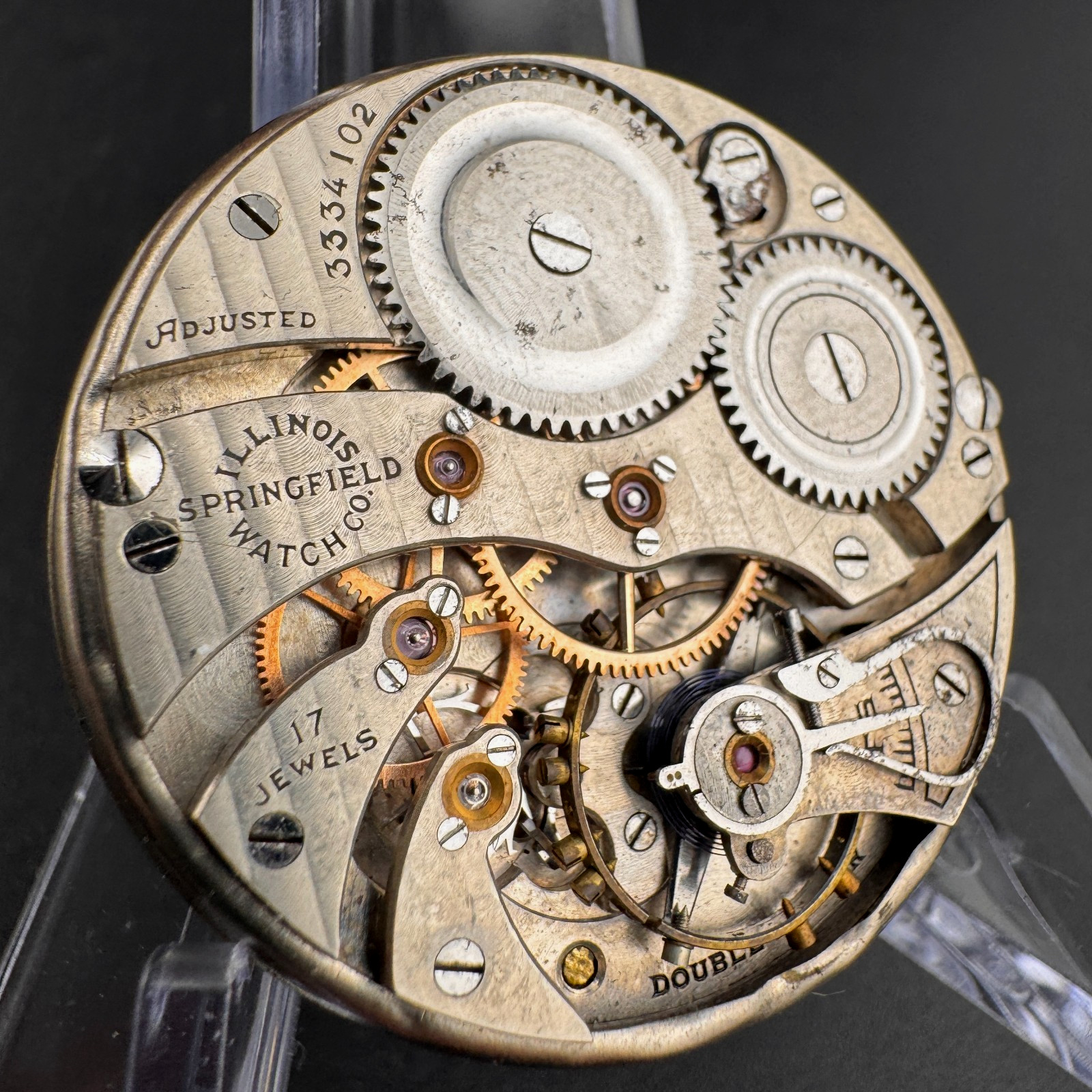 1918 Illinois Patrician Model 3 Grade 405 17J 12s Pocket Watch Movement Repair