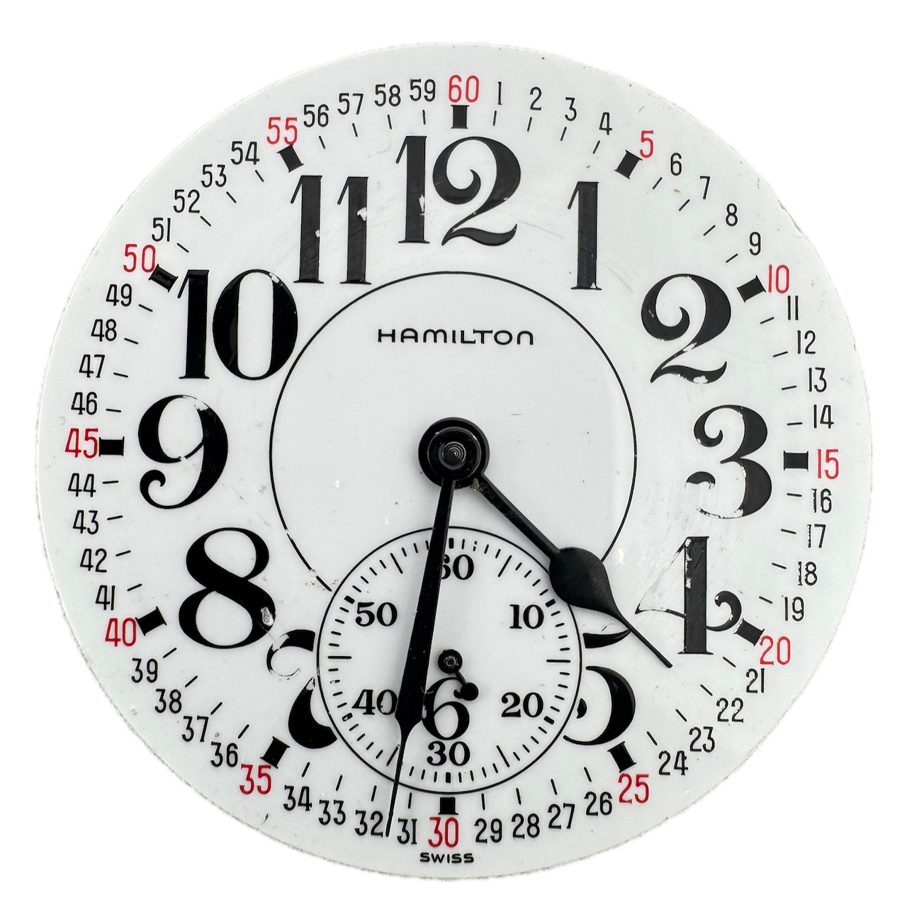 Vintage 42mm Hamilton 130th Anniversary Railroad Pocket Watch Movement 892 Swiss