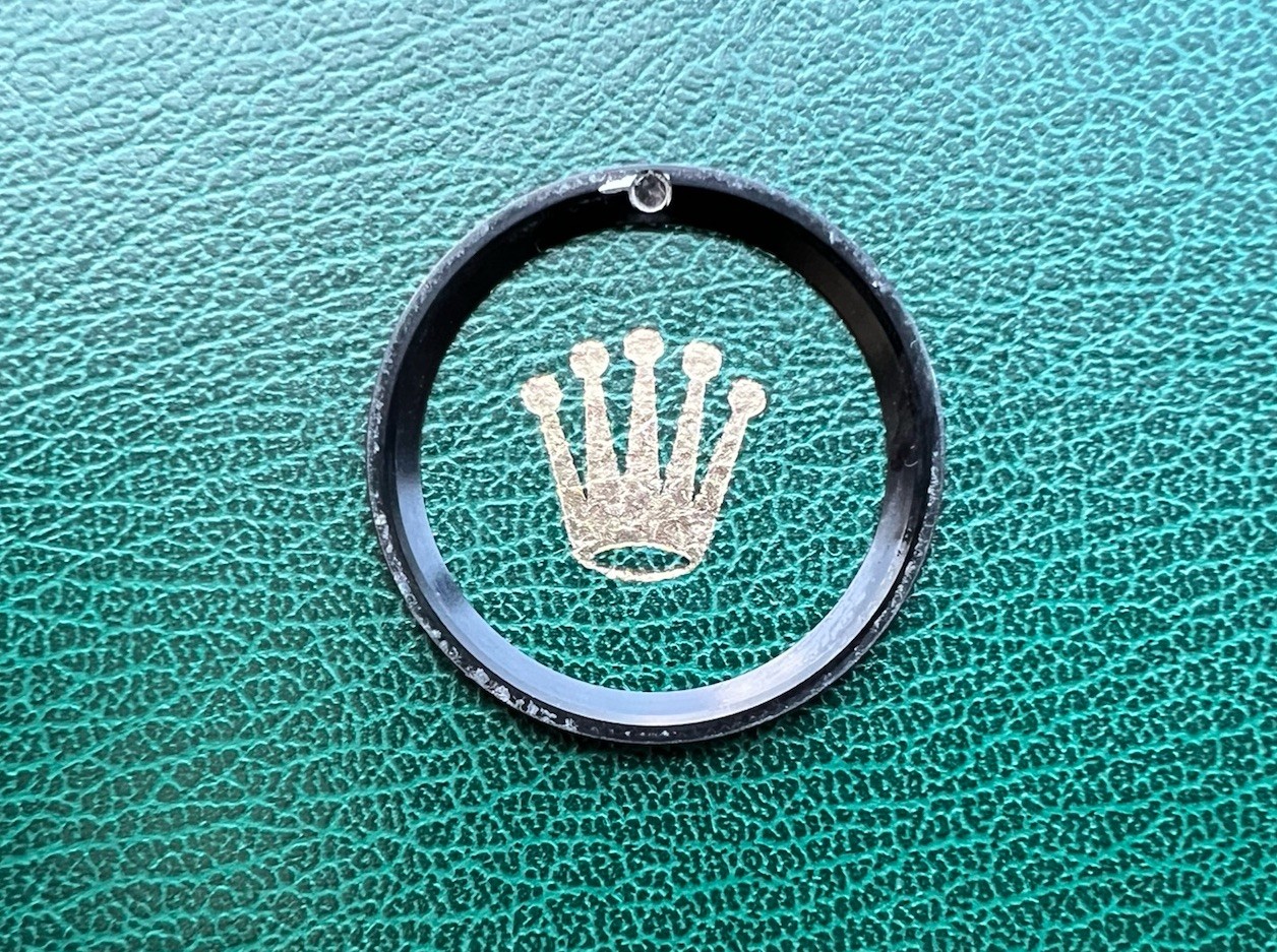 Genuine ROLEX Submariner 16610 16800 168000 “Flat 4” Black Bezel Insert -OC#1503