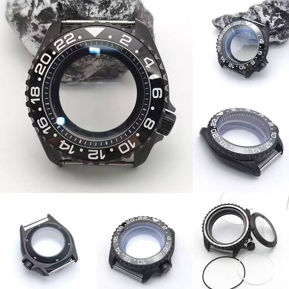 41mm NH35 Watch Case Stainless Steel Sapphire Rotating Bezel 50m Waterproof
