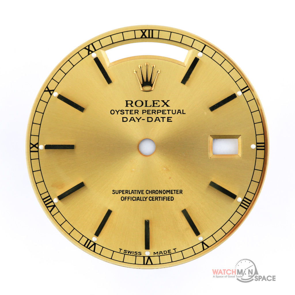 Original Men’s Rolex DayDate 36mm 18238 18038 Champagne Stick Dial 18KY #L16