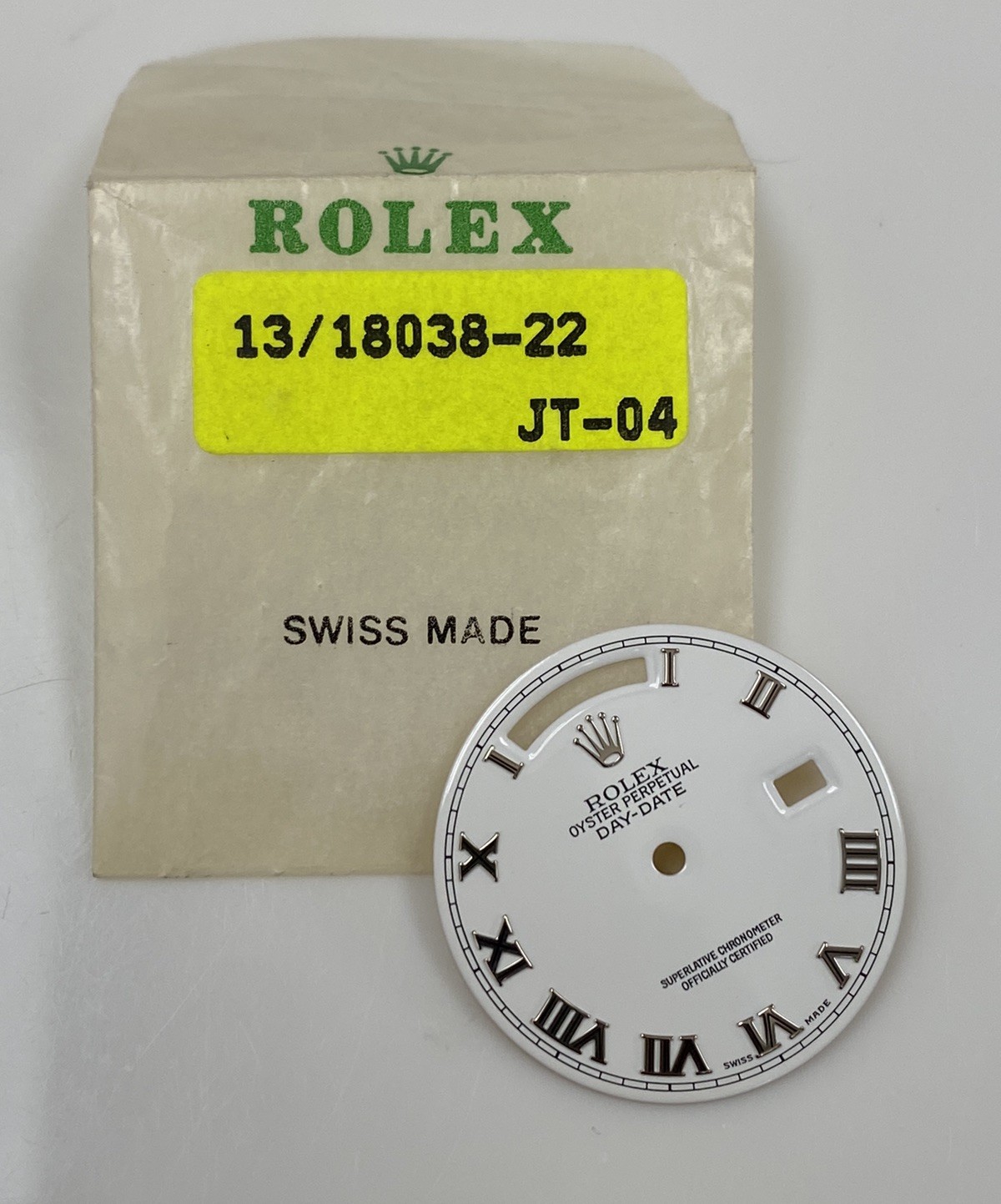 Genuine Rolex Day-Date 36mm President 18238 18038 White/Silver Roman Dial