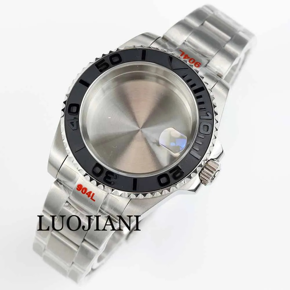 40mm NH35 Steel Case Ceramic Bezel Sapphire 28.5 Dial Jubilee Strap