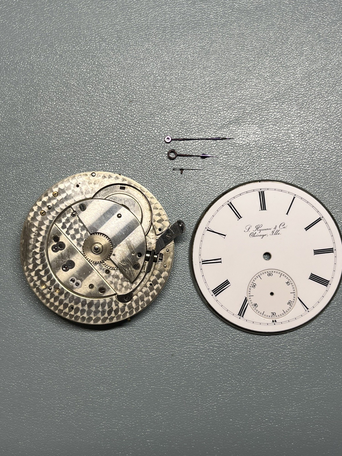 Running 1883 Private Label Louis Audemars & Cie 16s Hunter Pocket Watch Movement
