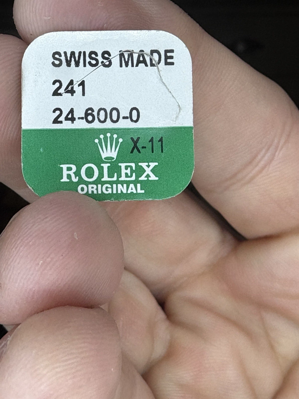 Genuine Rolex 6mm Twinlock Crown 24-600-0 Caliber 1225 1210 Vintage NOS Sealed