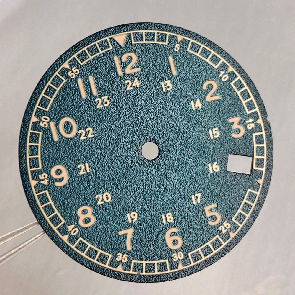 New 29mm Frosted Particles Arabic numerals Sterile NH35 Watch Dial Face Set Lume