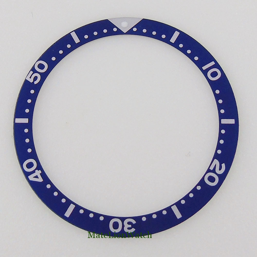Flat Bezel Insert Aluminum Watch Ring 39mm*32mm Fit 45mm NH35 Model Watch Case