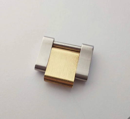 Genuine Rolex 14MM Stainless/18 kt Gold OYSTER LINK “D” style hollow link
