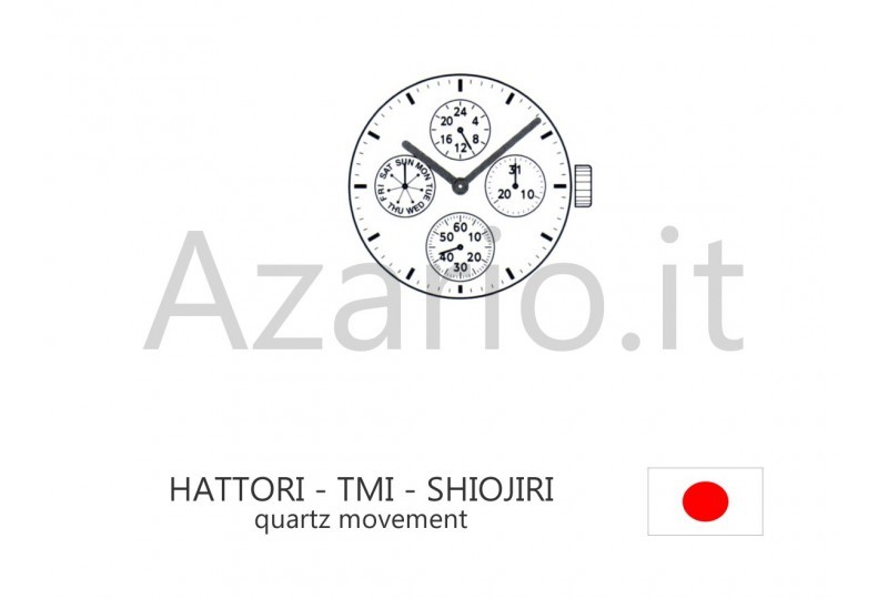 HATTORI VD74 quartz movement quartz Shiojiri TMI watch Japan Made