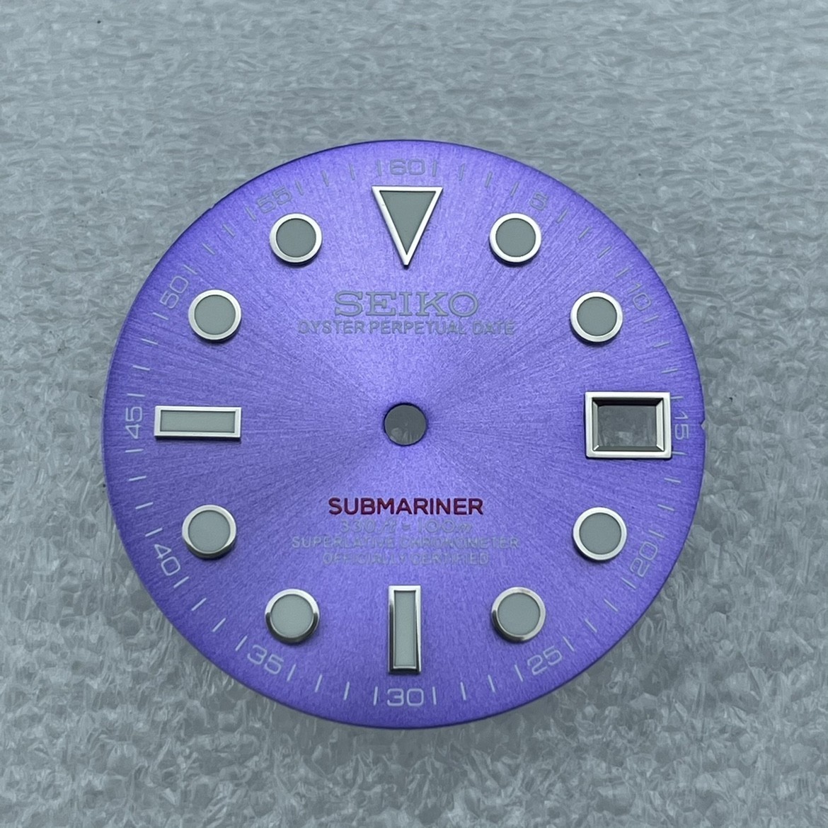28.5mm Green Luminous Watch Dial Date Fit NH35 NH36 Movement