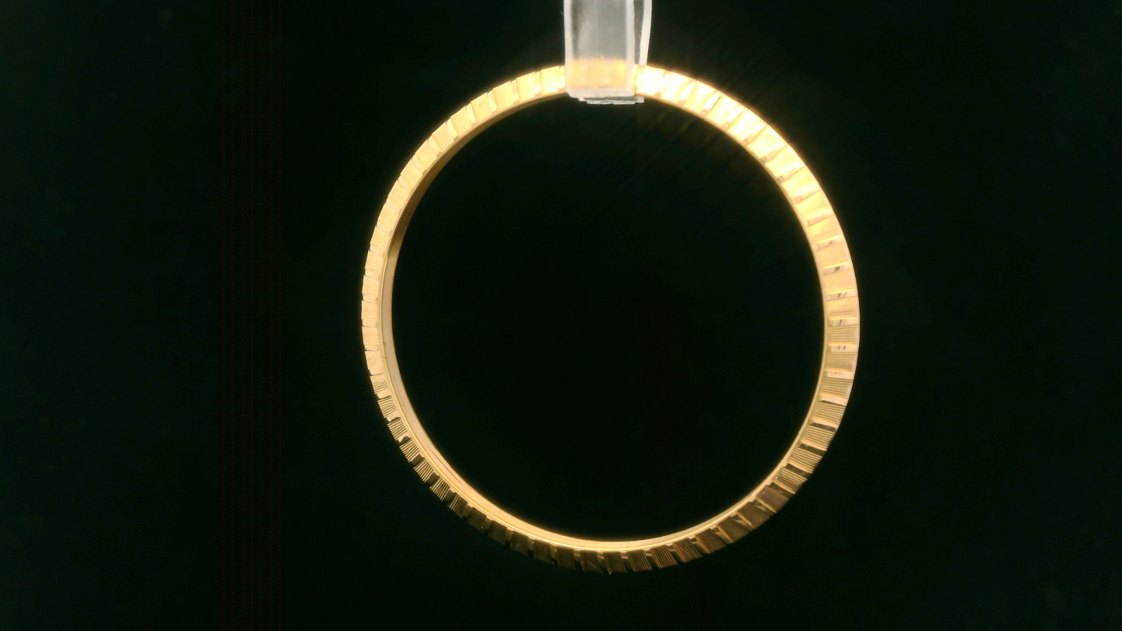 Original Rolex 18ct Yellow Gold 34mm Engine Turned Bezel – For a Rolex 1503